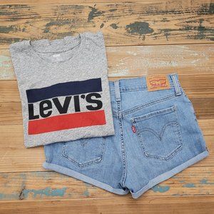 Levi's Jean Shorts & T-shirt Combo